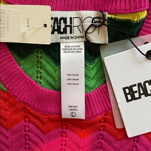 Beach Riot Emory Crochet Dress/Coverup- LG - Picture 6 of 8